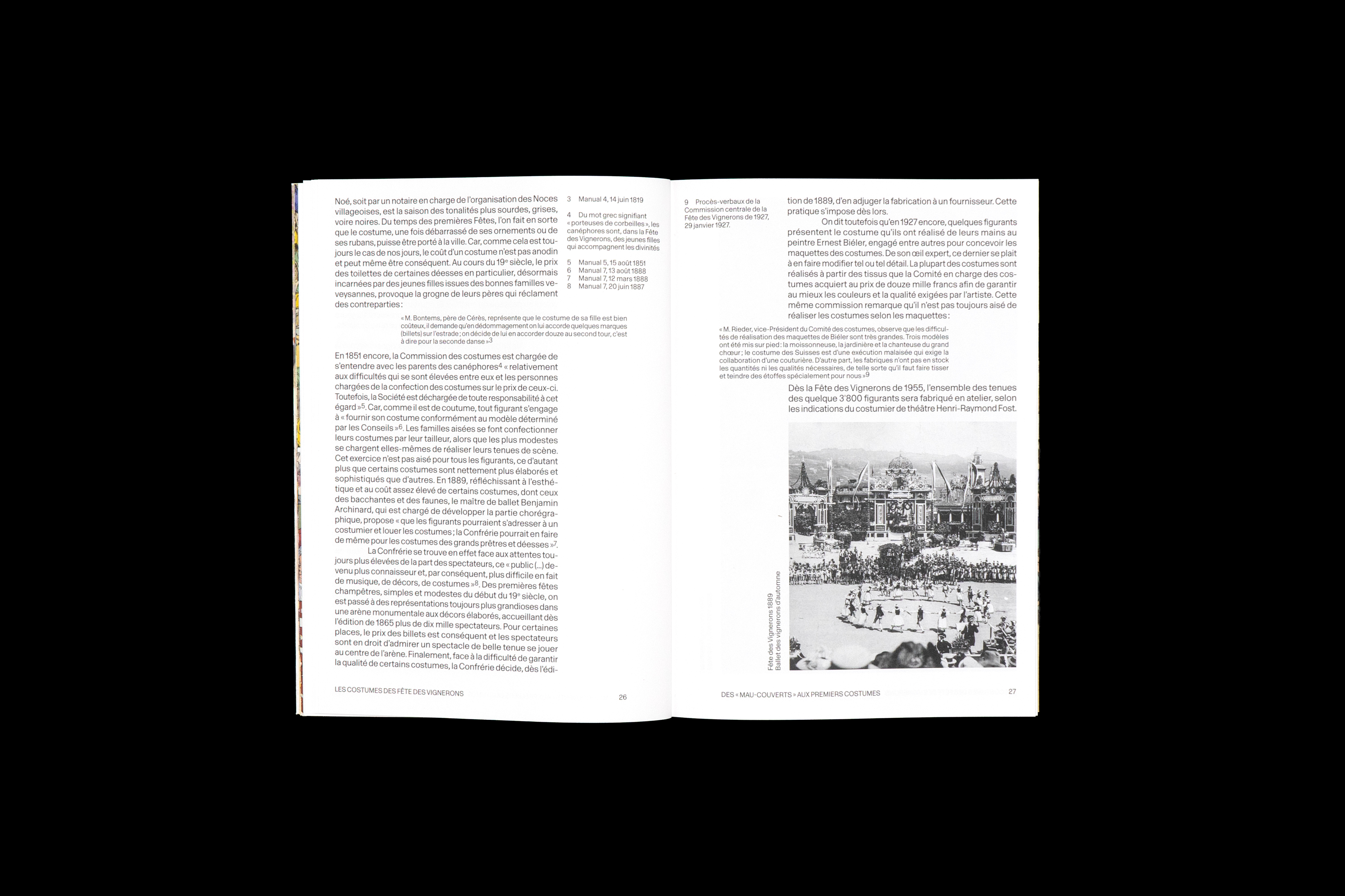 Les costumes des Fêtes des Vignerons